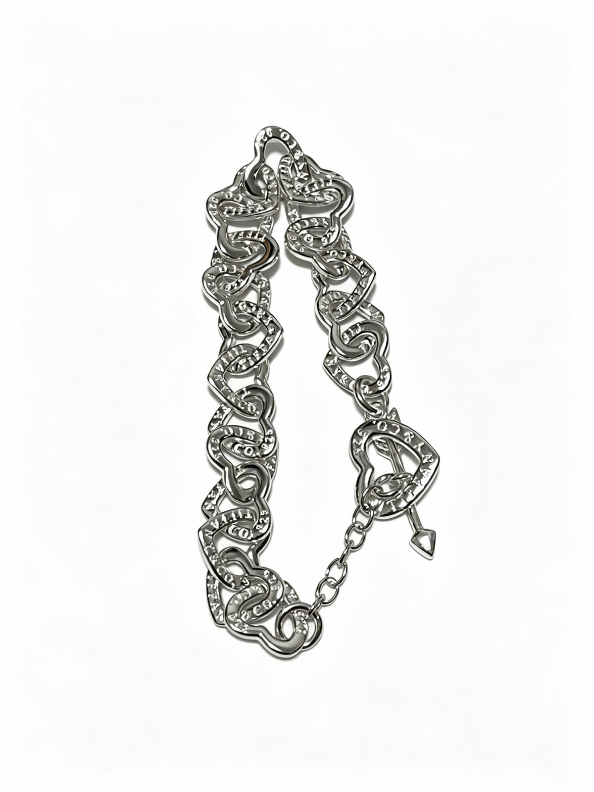 Signature Motif Bracelet in Silver-Tone – Vintage Detail – Design 78 side detail