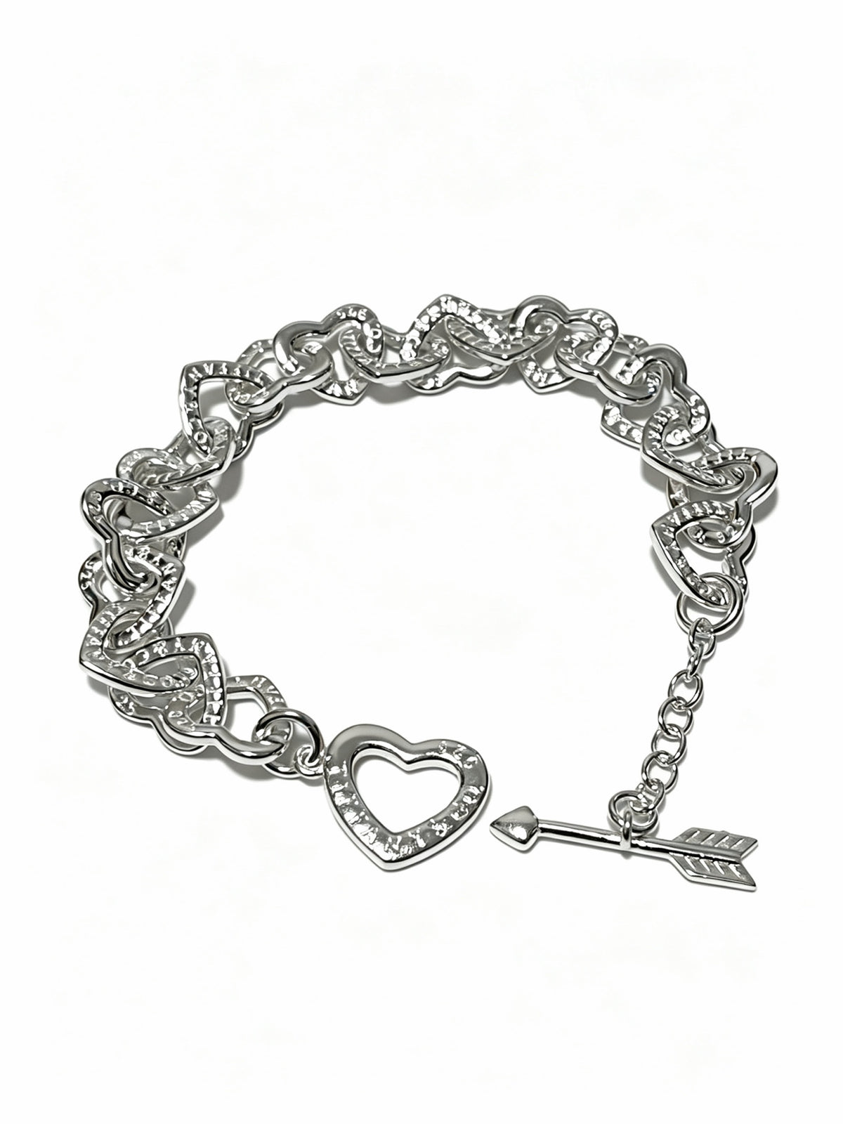 Signature Motif Bracelet in Silver-Tone – Vintage Detail – Design 78 detail view