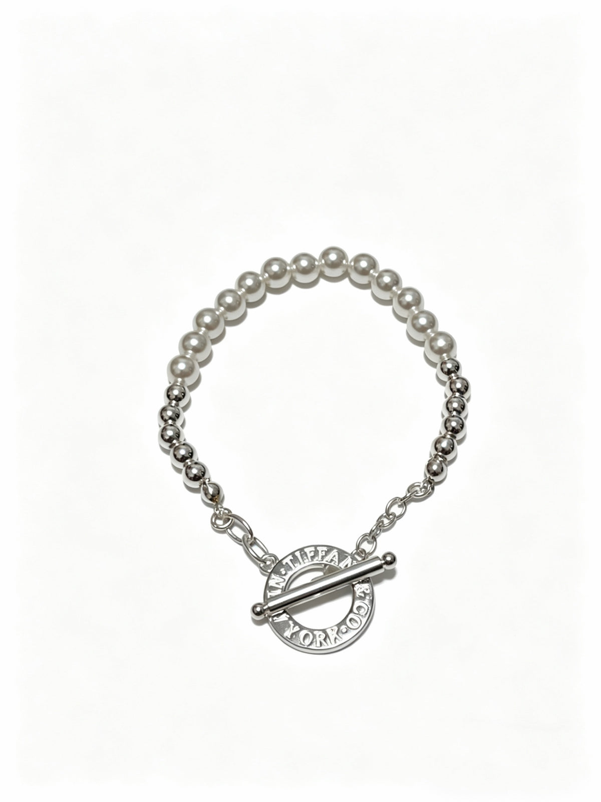 Signature Motif Bracelet in Silver-Tone – Vintage Detail – Design 77 main product view