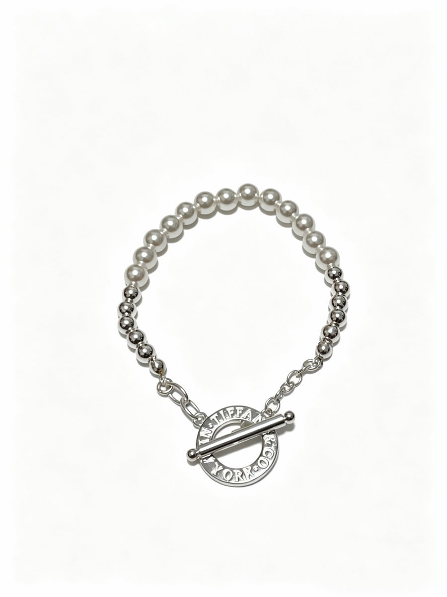 Signature Motif Bracelet in Silver-Tone – Vintage Detail – Design 77 main product view