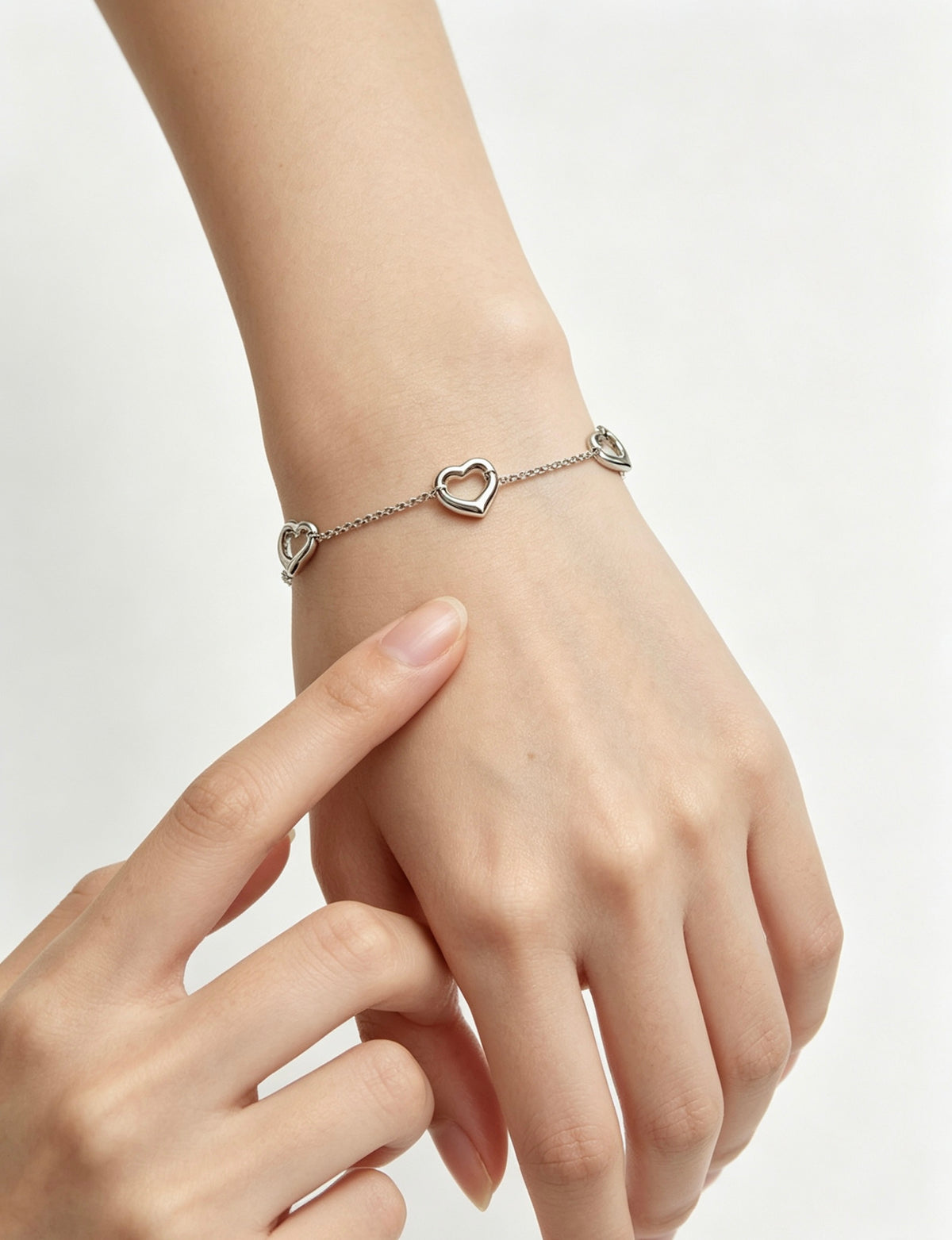 Signature Motif Bracelet in Silver-Tone – Vintage Detail – Design 75 styled product view