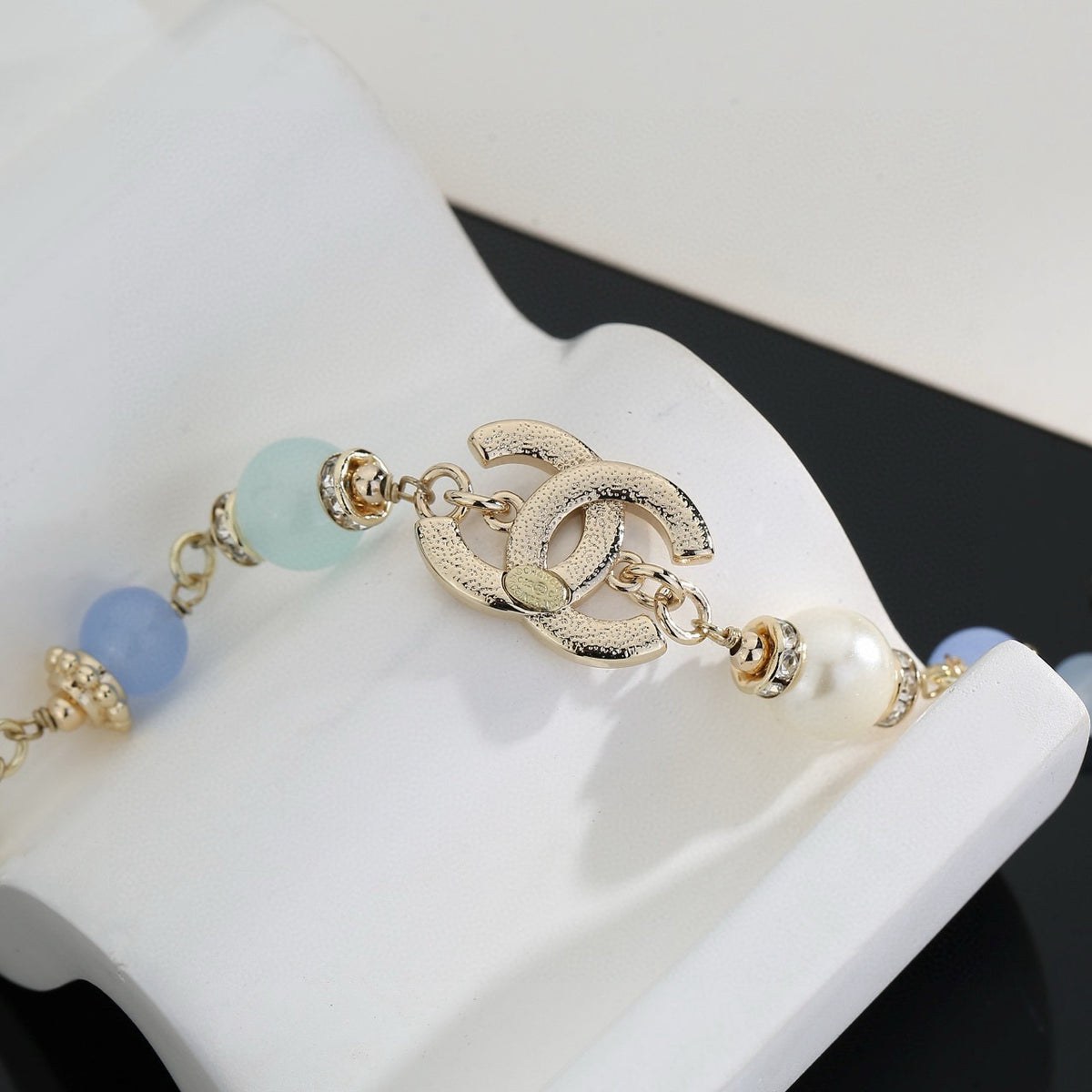 Double-C Emblem Bracelet in Polished Metal-Tone – Design 008 main product view