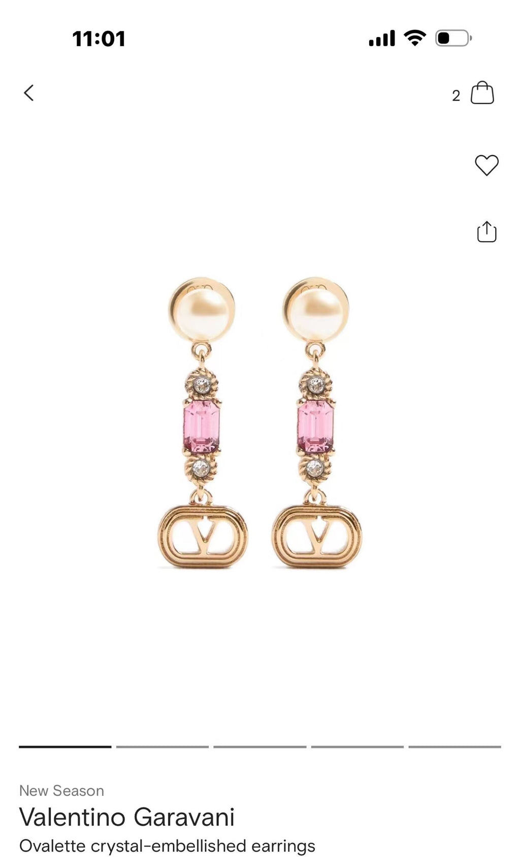 Signature Emblem Crystal-Accent Stud Earrings – Design 08 main product view