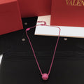 Signature Emblem Crystal-Accent Pendant Necklace – Purple main product view
