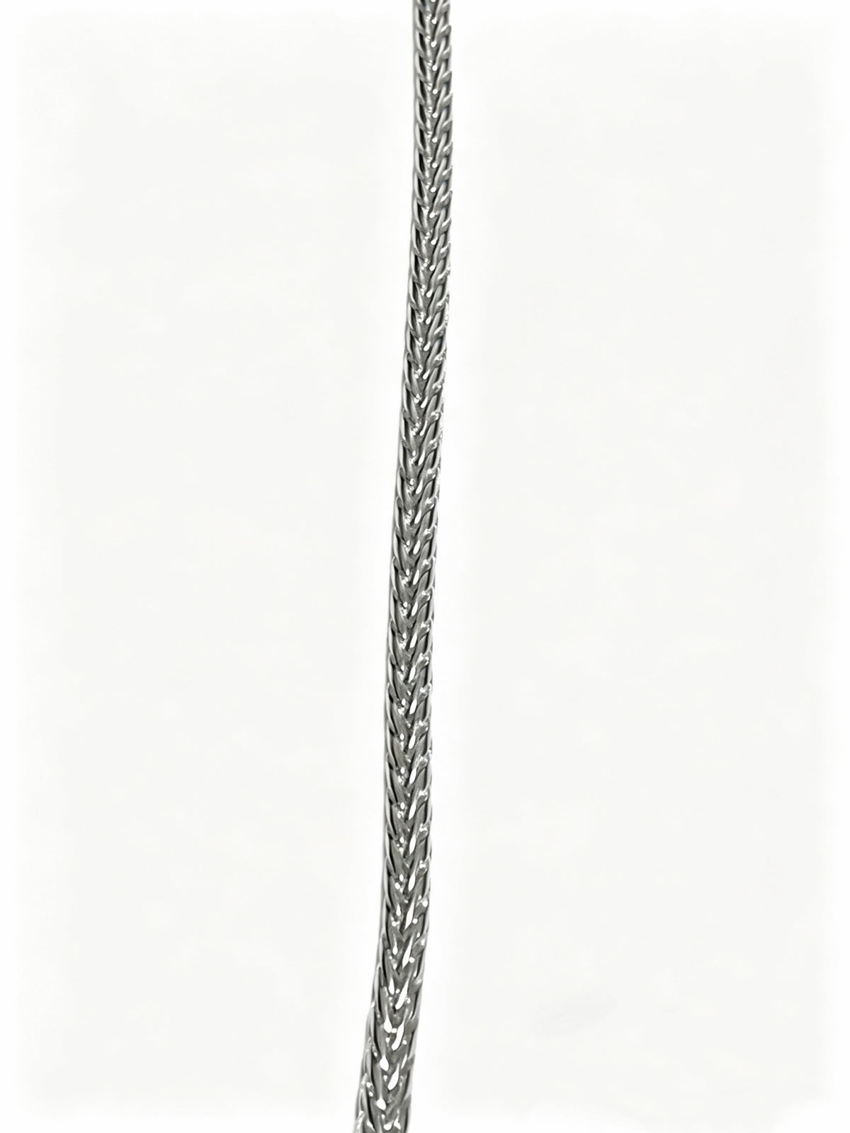 Signature Motif Pendant Necklace in Silver-Tone – Vintage Detail – Design 38 side detail