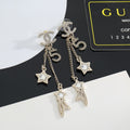 Signature Emblem Stud Earrings in Gold-Tone – Design 048 main product view
