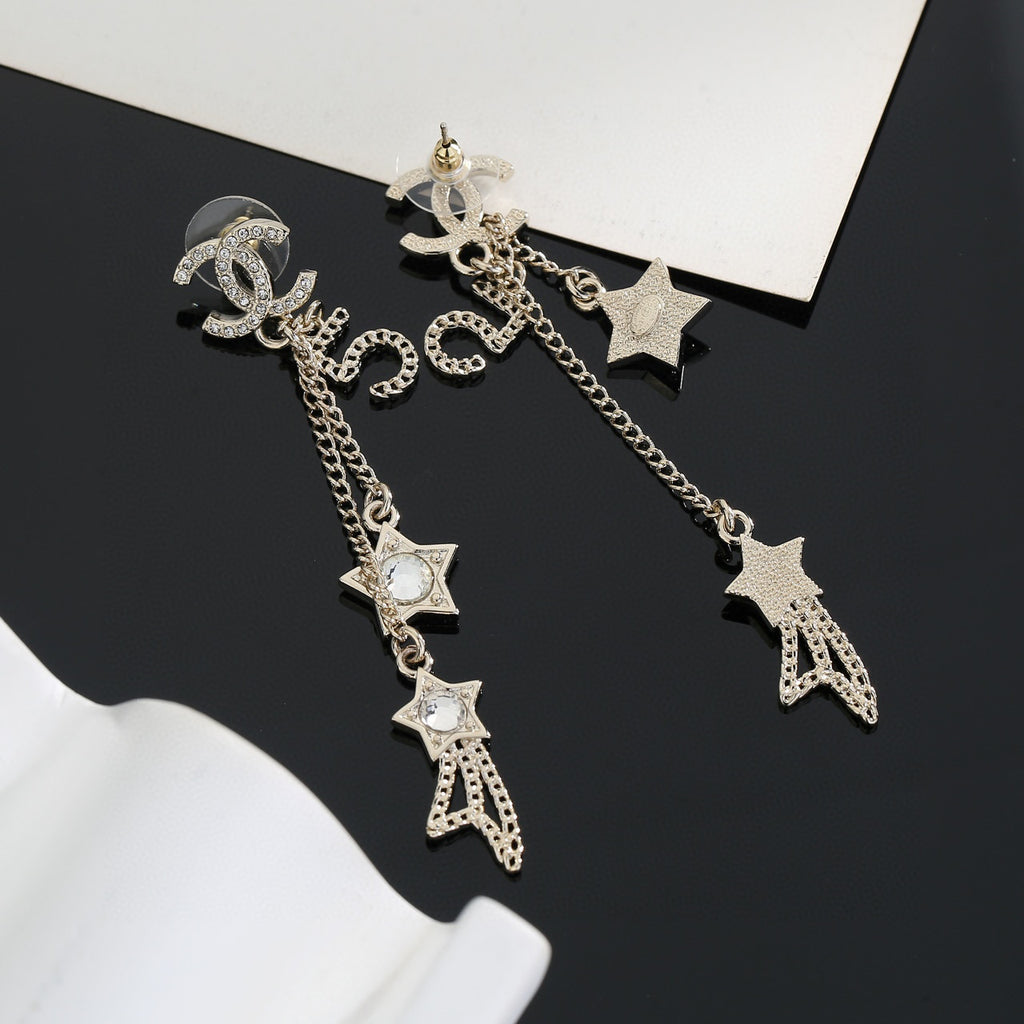 Signature Emblem Stud Earrings in Gold-Tone – Design 064 side detail