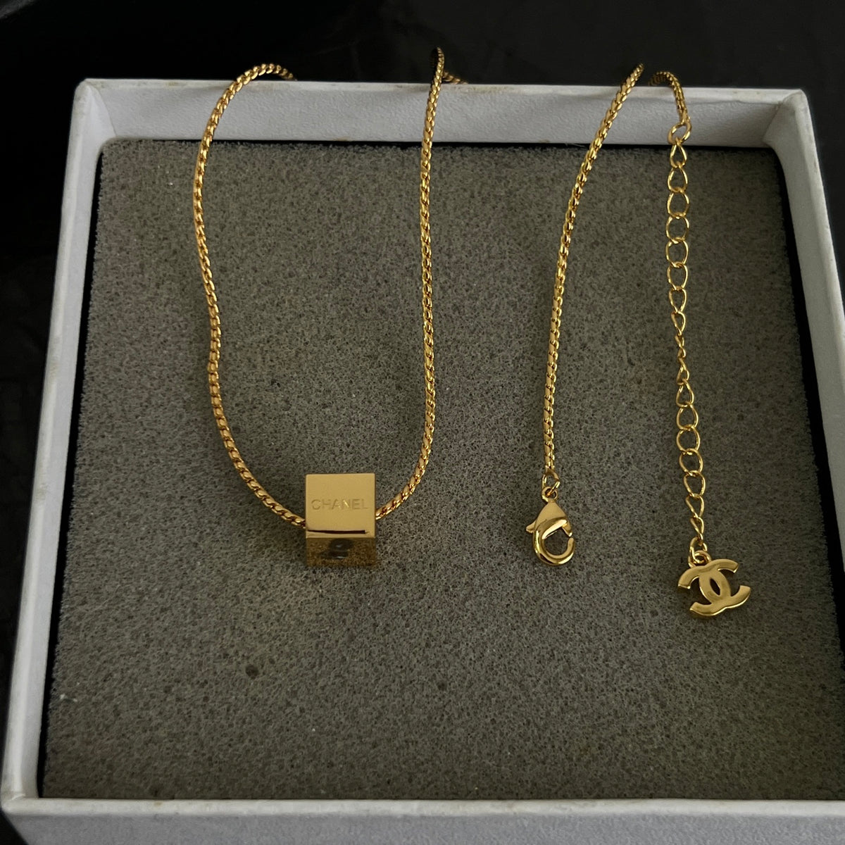 Signature Emblem Pendant Necklace in Polished Metal-Tone – Design 095 styled product view
