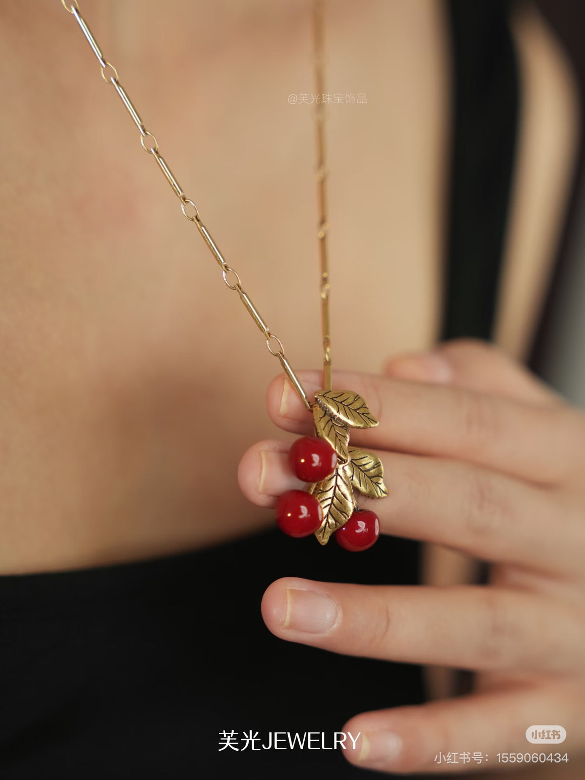 Geometric Emblem Pendant Necklace in Gold-Tone – Design 003 front product view