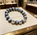 Double-G Emblem Bracelet in Polished Metal-Tone – Vintage Detail – Design 010 main product view