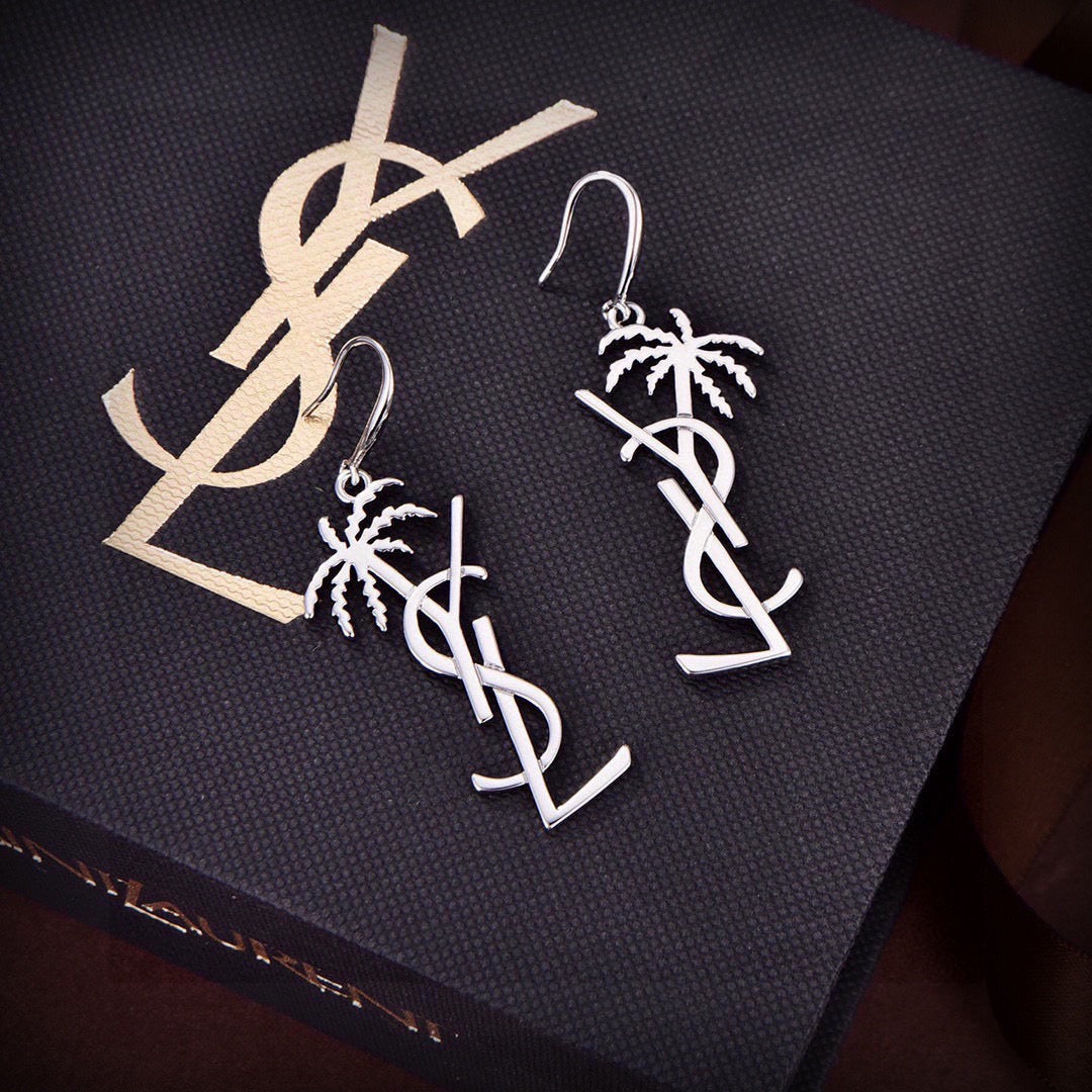 Geometric Emblem Statement Earrings in Gold-Tone – Design 002 front product view