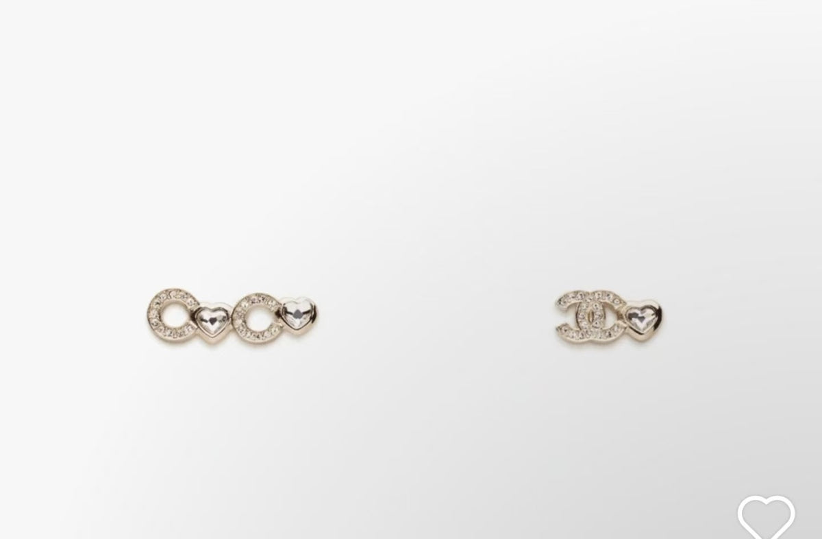 Signature Emblem Stud Earrings in Polished Metal-Tone – Design 113 main product view