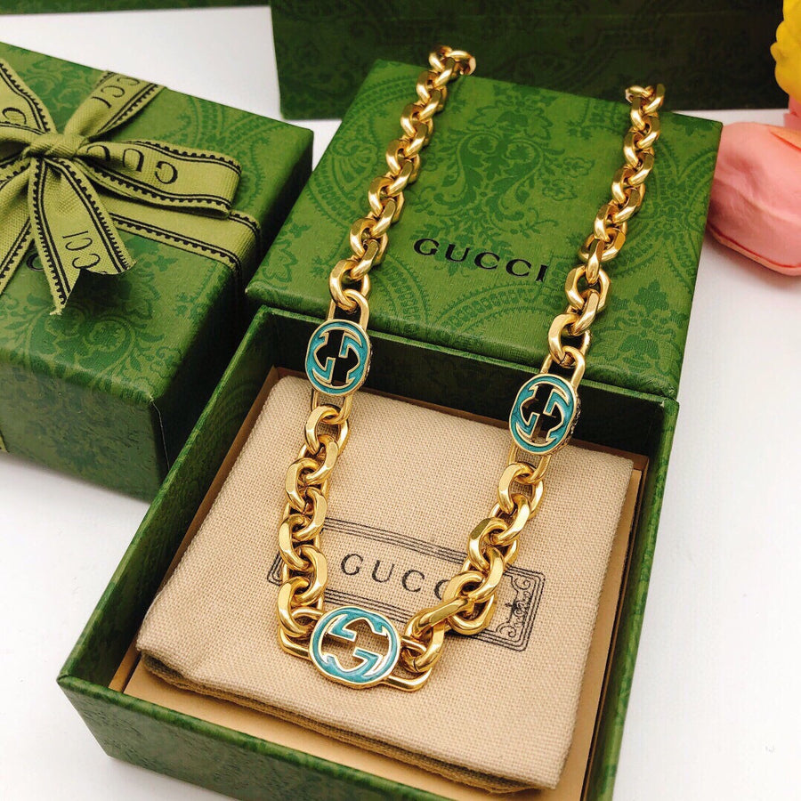 Double-G Emblem Bracelet in Polished Metal-Tone – Design 028 main product view