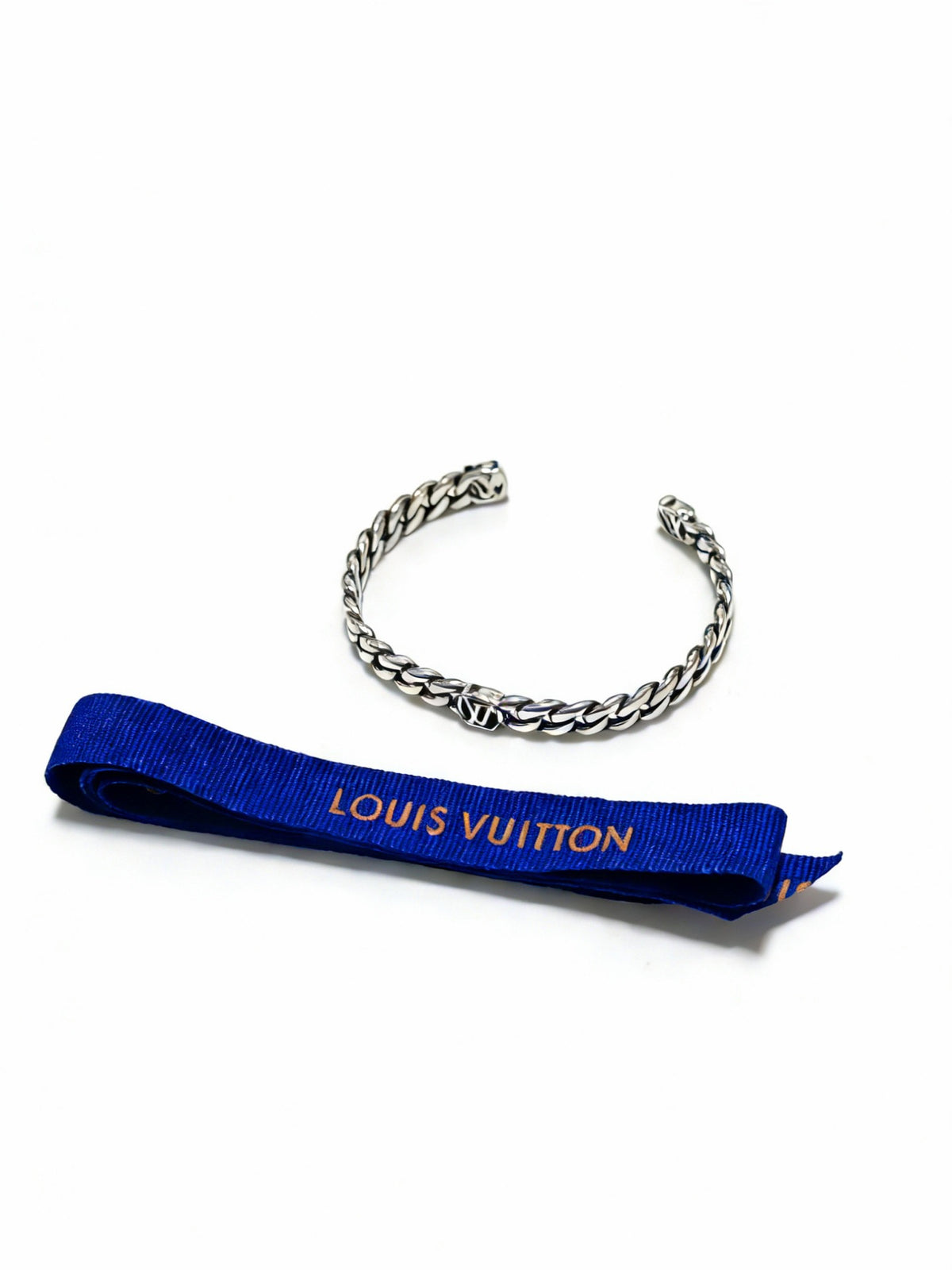 Chain Bangle in Silver-Tone – Design 011 front product view