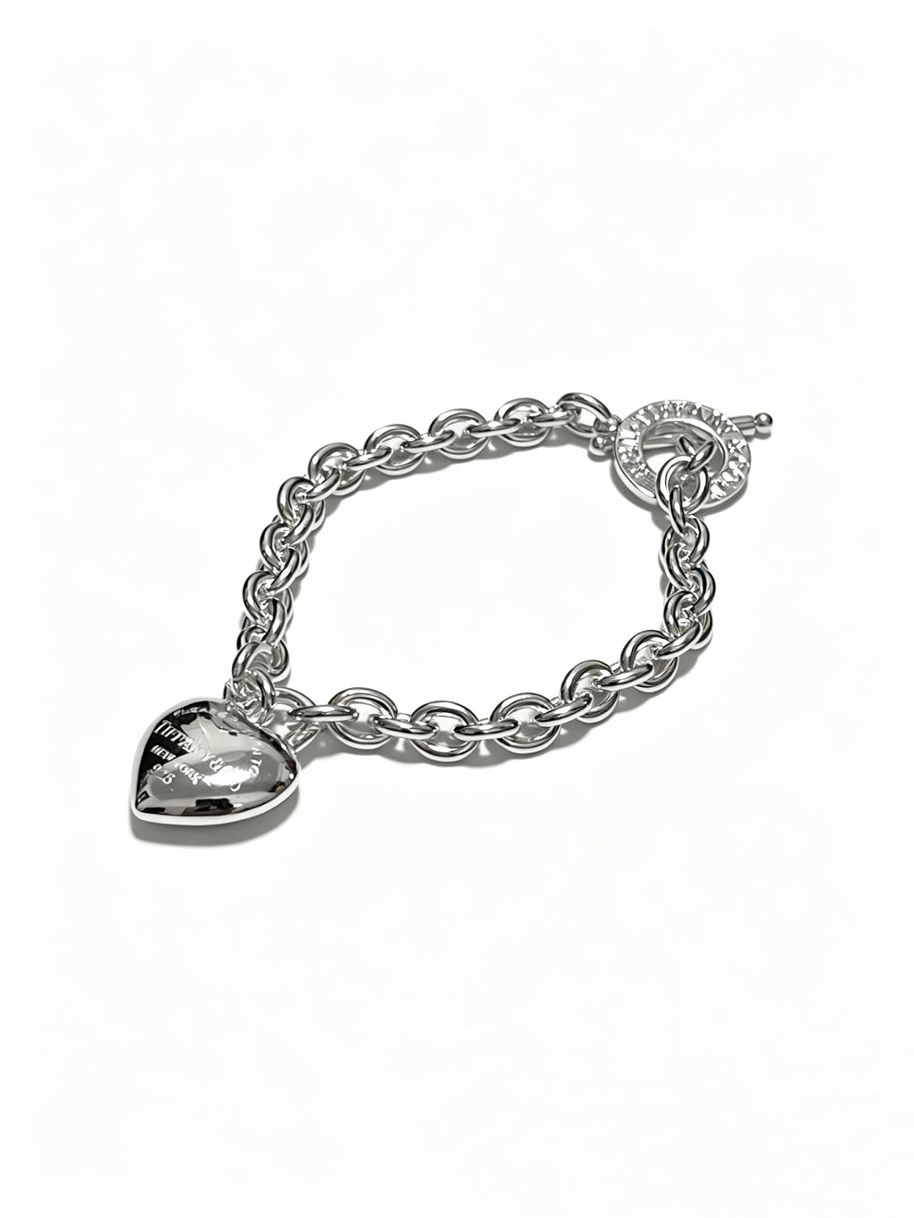 Signature Motif Bracelet in Silver-Tone – Vintage Detail – Design 82 front product view