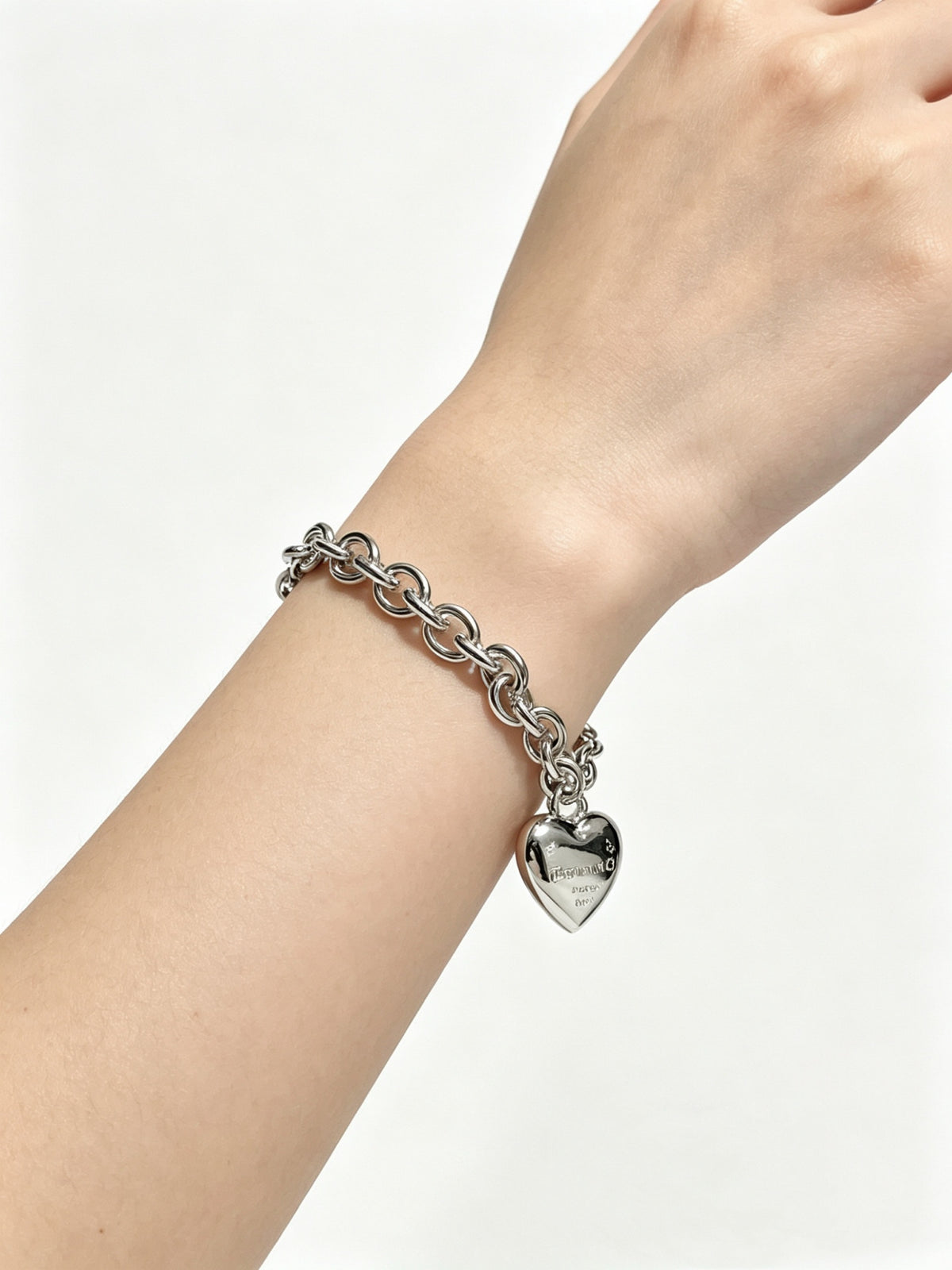Signature Motif Bracelet in Silver-Tone – Vintage Detail – Design 82 styled product view