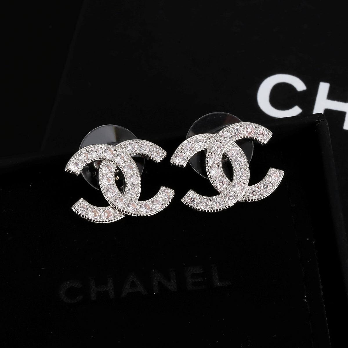 Signature Emblem Stud Earrings in Gold-Tone – Design 067 main product view