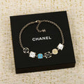 Letter Pendant Necklace in Polished Metal-Tone – Design 013 main product view