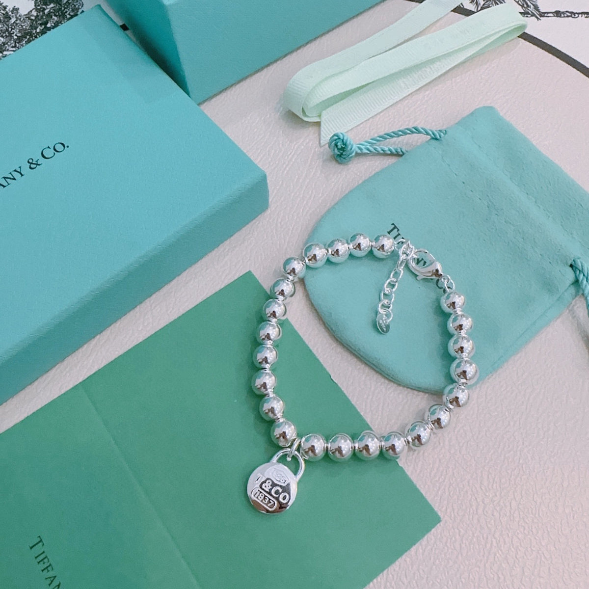 Signature Motif Bracelet in Silver-Tone – Vintage Detail – Design 89 front product view