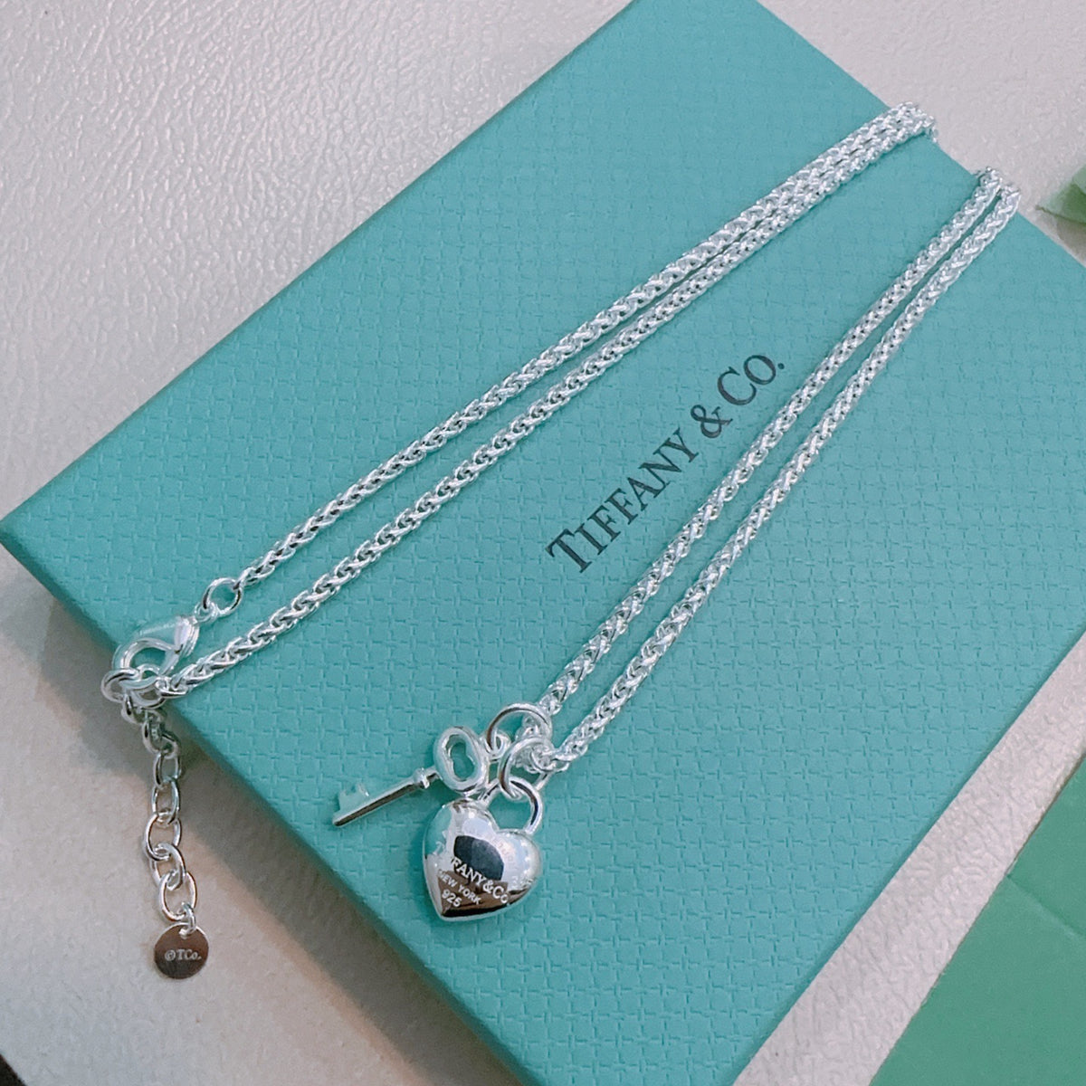 Signature Motif Pendant Necklace in Silver-Tone – Vintage Detail – Design 41 styled product view