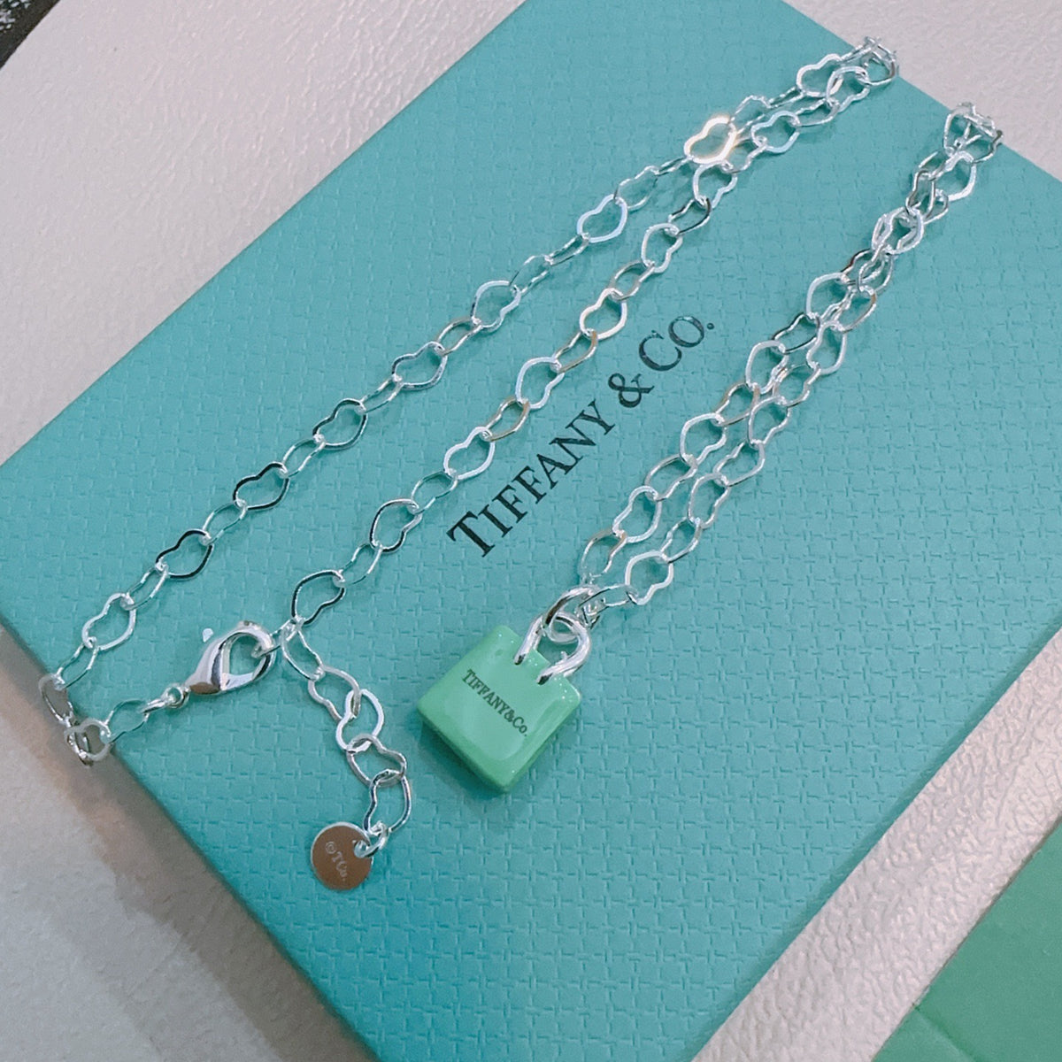 Signature Motif Pendant Necklace in Silver-Tone – Vintage Detail – Design 49 main product view