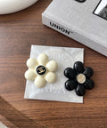 Camellia Brooch in Polished Metal-Tone – Camellia Detail – Design 006 main product view
