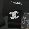 Signature Emblem Brooch in Polished Metal-Tone – Design 040 main product view