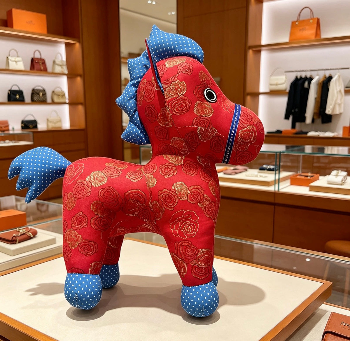 Horse Plush Figure – Design 004 front product view