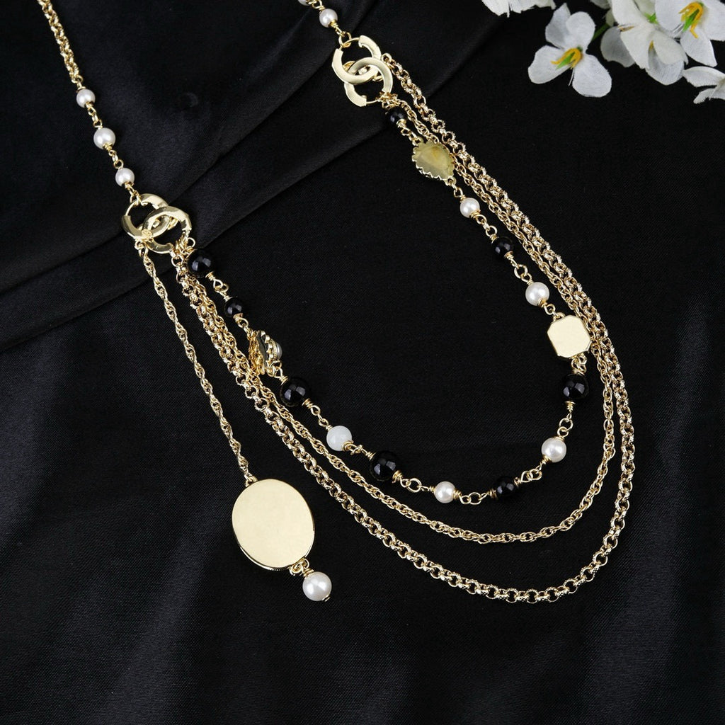 Signature Emblem Jewelry Accessory in Polished Metal-Tone – Design 073 front product view