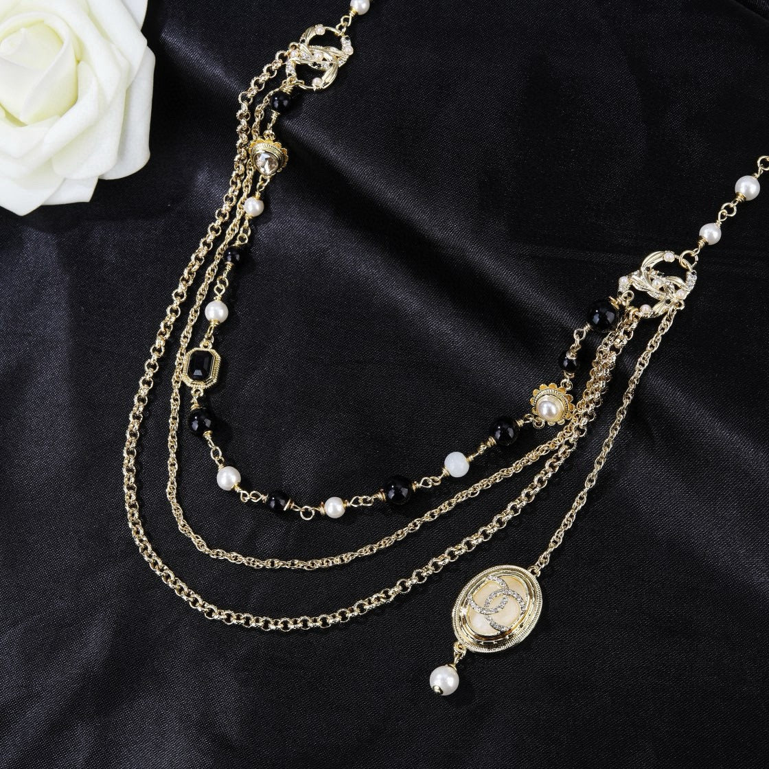 Signature Emblem Jewelry Accessory in Polished Metal-Tone – Design 073 styled product view