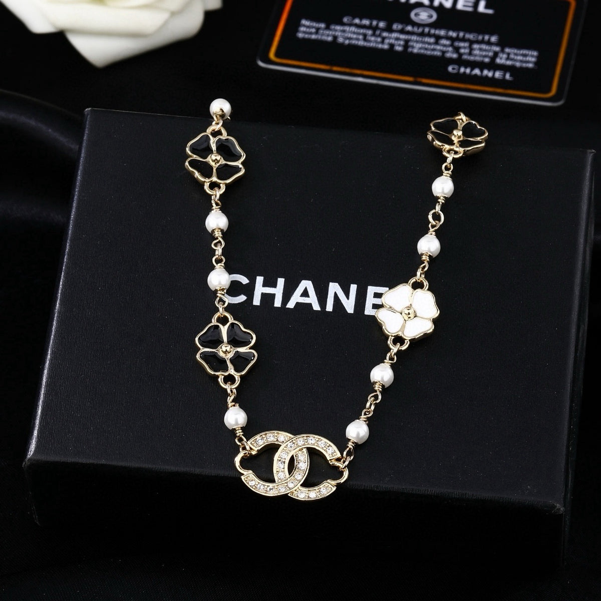 Signature Emblem Jewelry Accessory in Polished Metal-Tone – Design 071 front product view