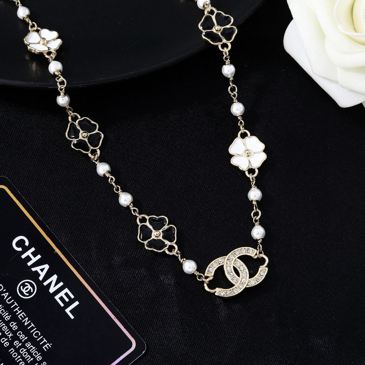 Signature Emblem Jewelry Accessory in Polished Metal-Tone – Design 076 detail view