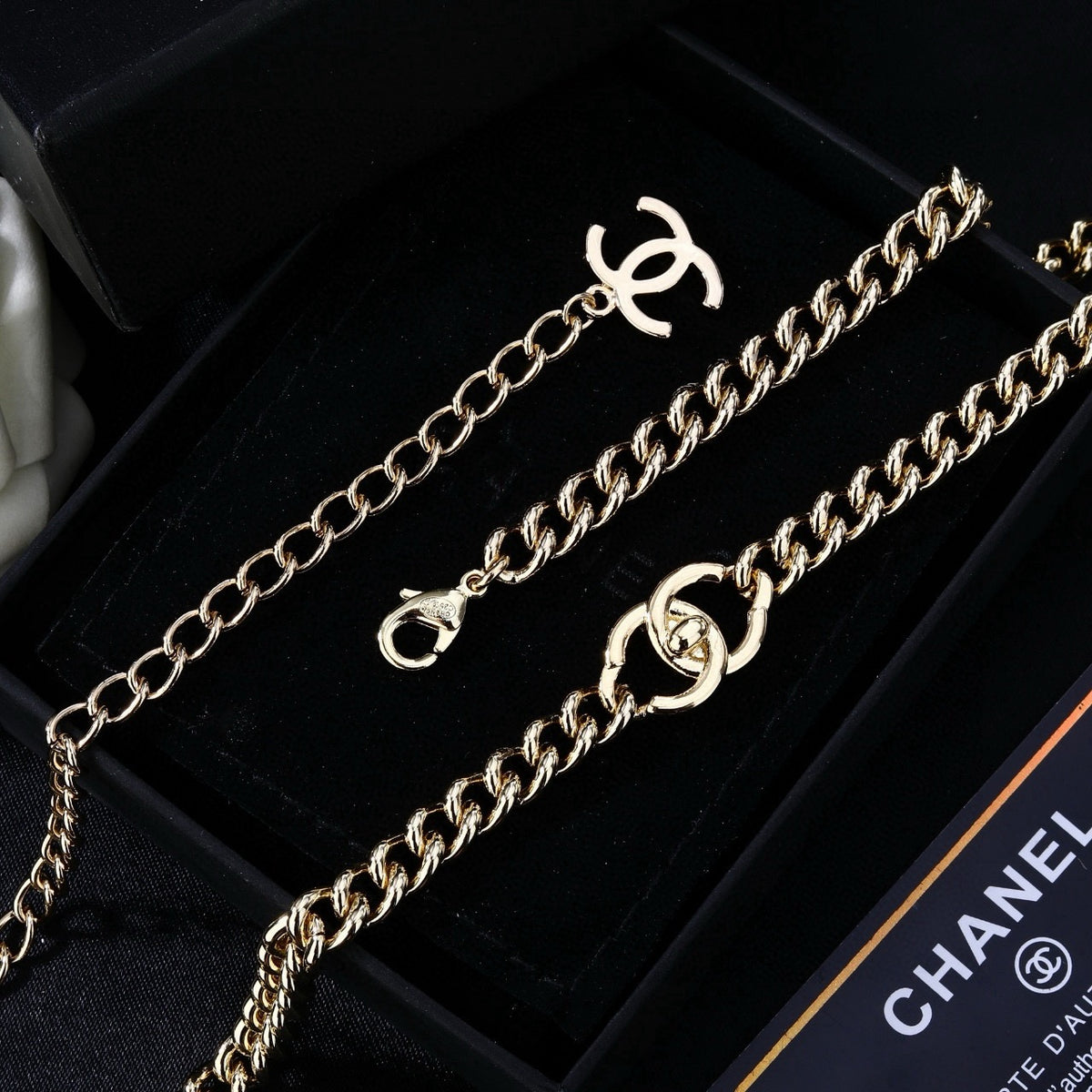 Signature Emblem Jewelry Accessory in Polished Metal-Tone – Design 070 main product view