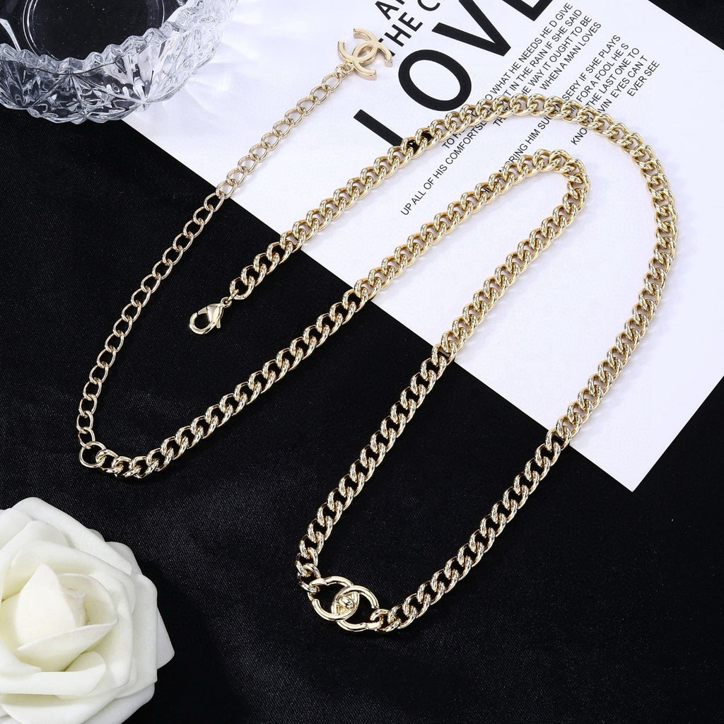 Signature Emblem Jewelry Accessory in Polished Metal-Tone – Design 070 styled product view