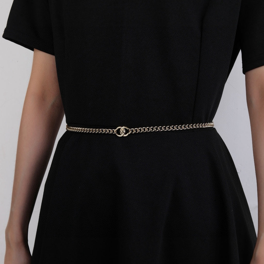 Signature Emblem Jewelry Accessory in Polished Metal-Tone – Design 070 main product view