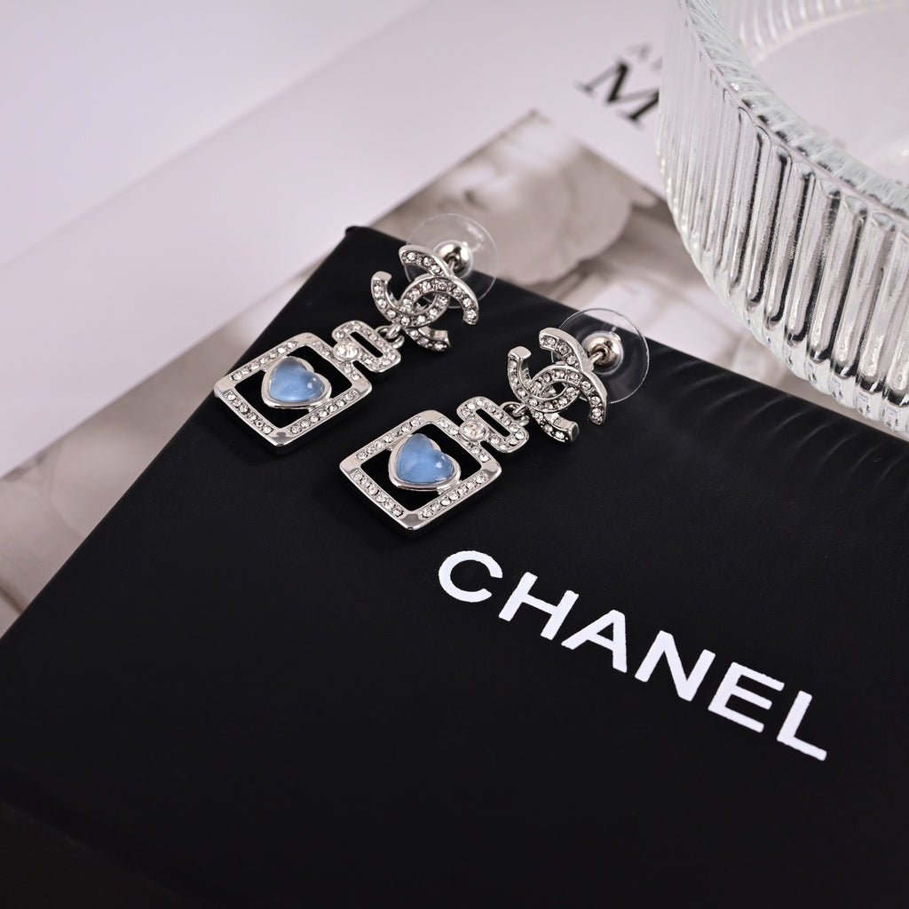 Signature Emblem Stud Earrings in Polished Metal-Tone – Design 112 close-up detail