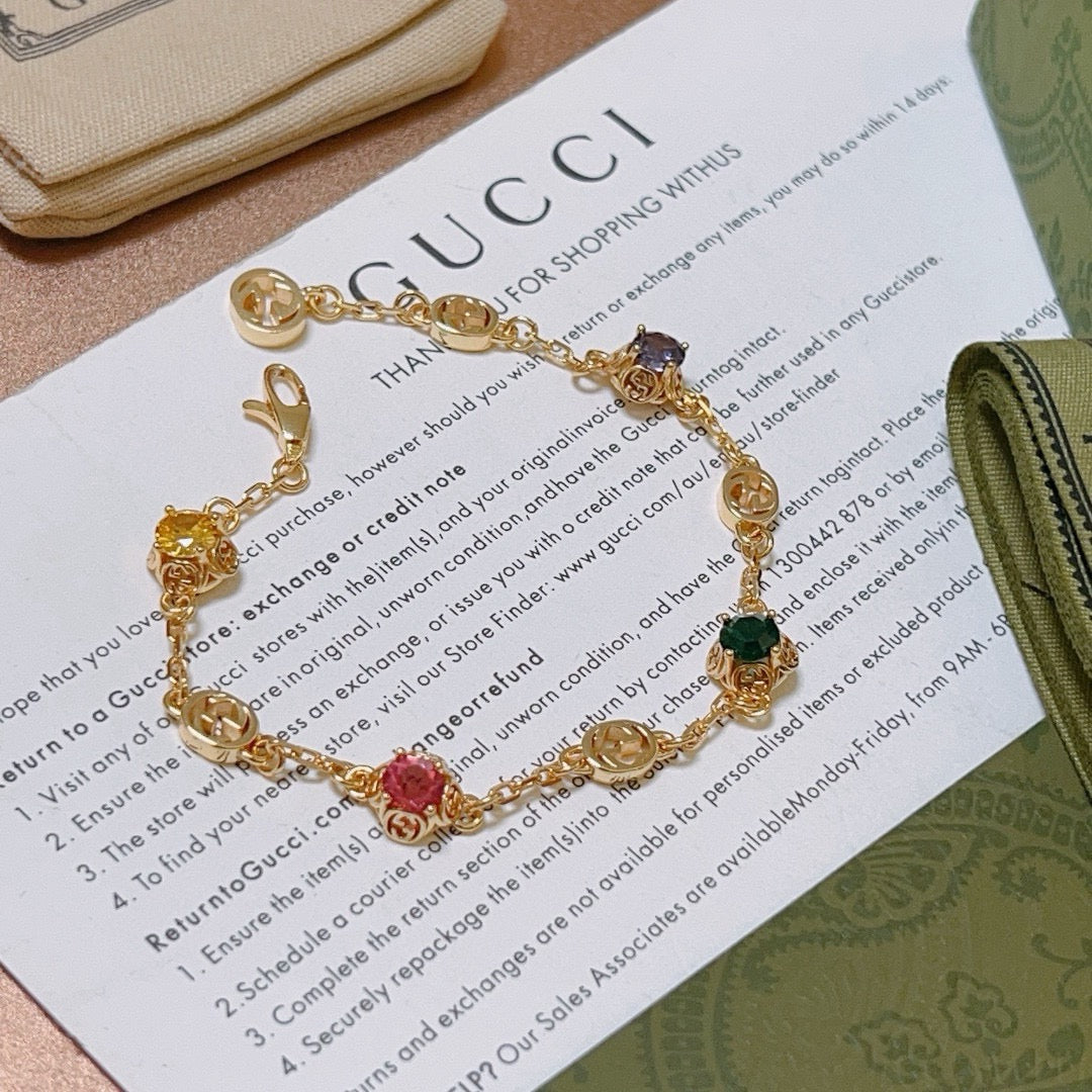 Geometric Emblem Bracelet in Polished Metal-Tone – Design 111 detail view