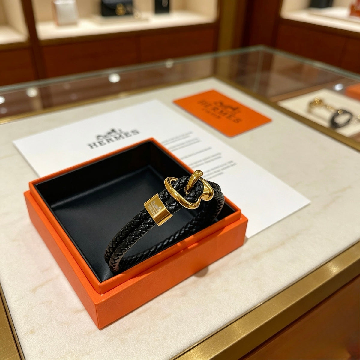 Horse Bangle in Gold-Tone – Design 045 styled product view