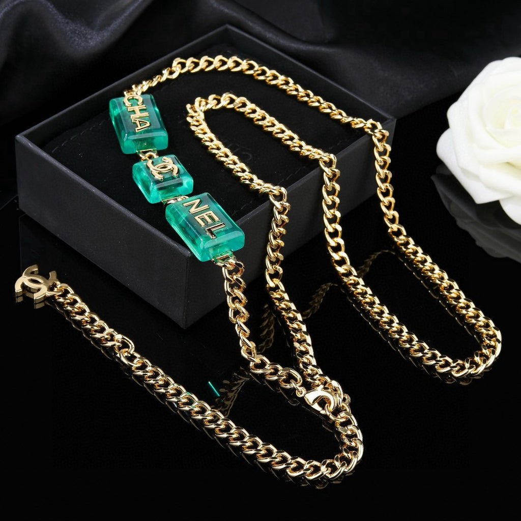 Signature Emblem Jewelry Accessory in Gold-Tone – Design 036 close-up detail
