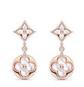 Clover Stud Earrings in Rose-Gold-Tone – Rose Gold Detail – Design 007 main product view