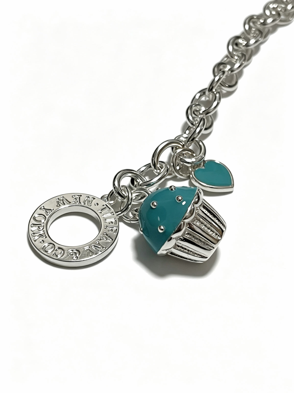 Signature Motif Pendant Necklace in Silver-Tone – Vintage Detail – Design 52 detail view