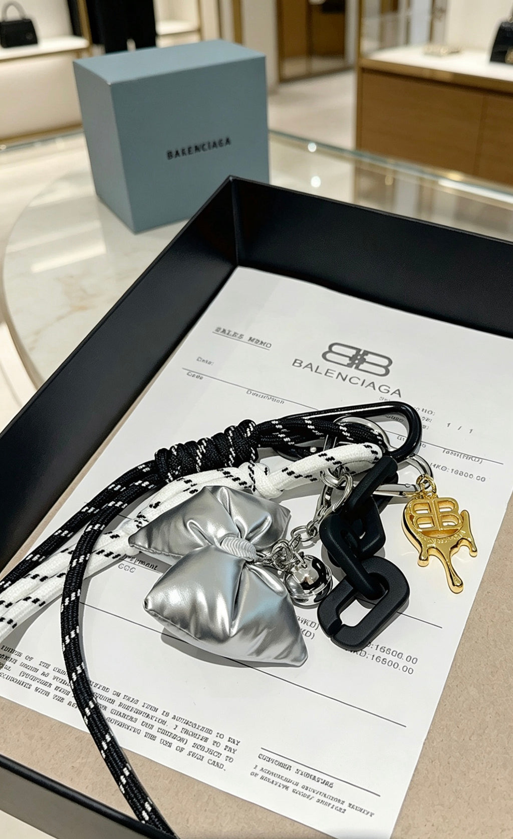 Key Jewelry Accessory in Polished Metal-Tone – Design 041 main product view