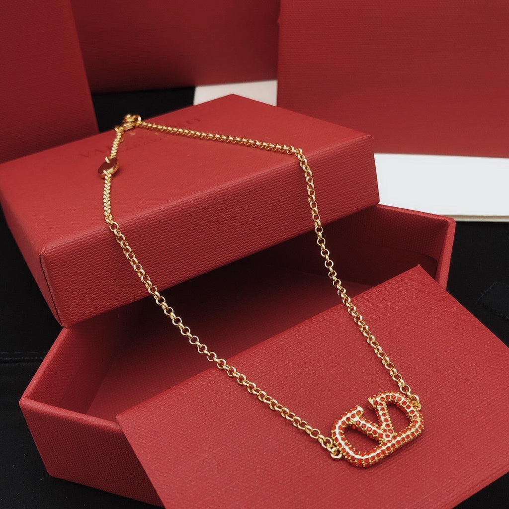Signature Emblem Jewelry Accessory – Red – Design 03 main product view