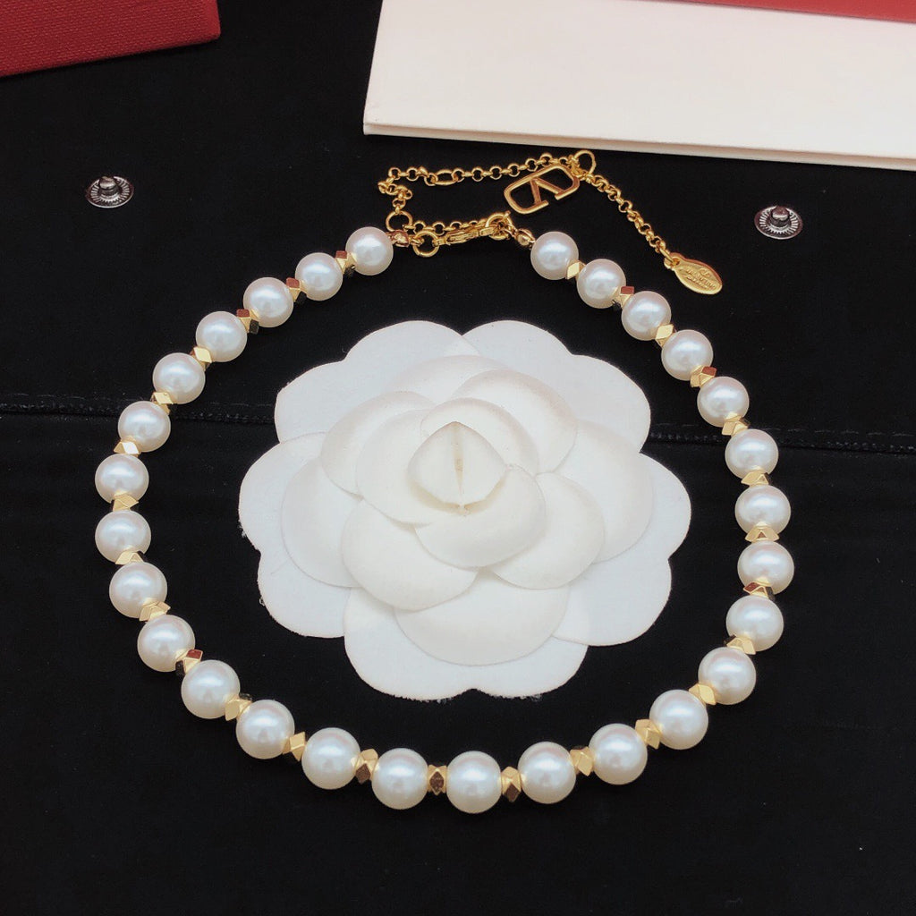 Signature Emblem Pendant Necklace in Gold-Tone – Design 08 detail view