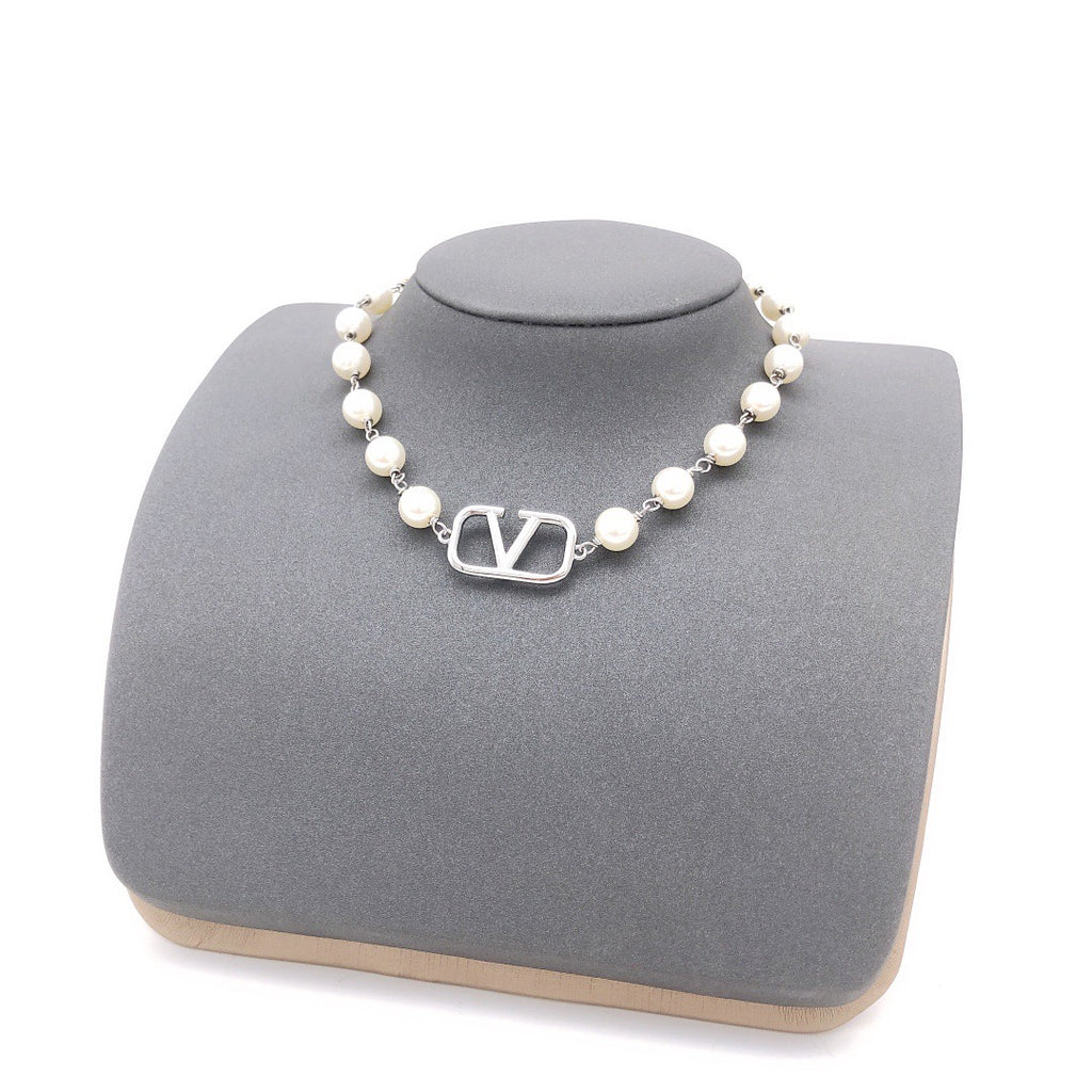 Signature Emblem Pendant Necklace in Gold-Tone – Design 07 main product view