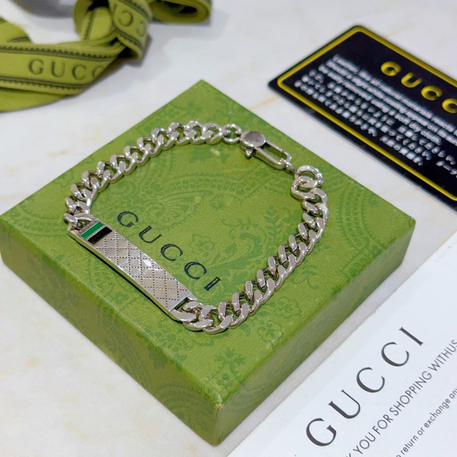 Floral Bracelet in Polished Metal-Tone – Design 022 main product view