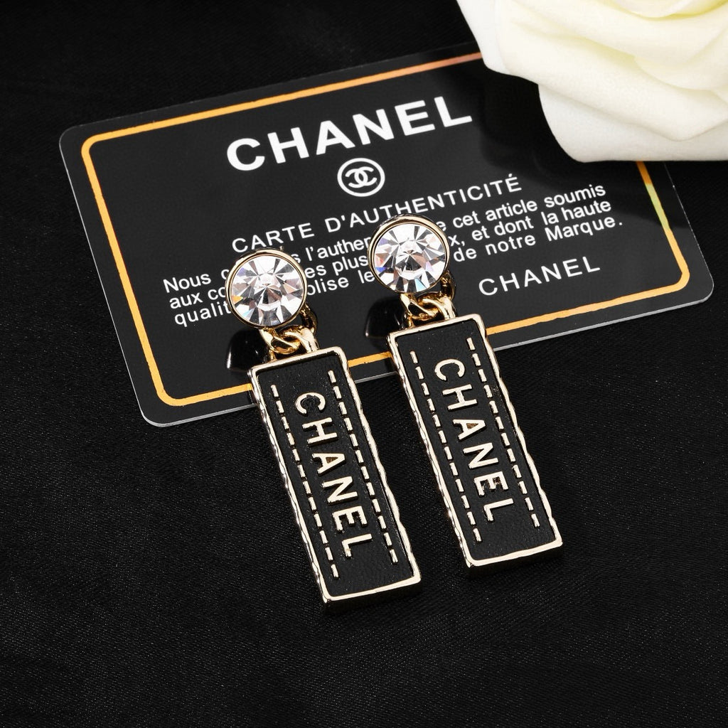 Signature Emblem Statement Earrings in Gold-Tone – Design 006 main product view