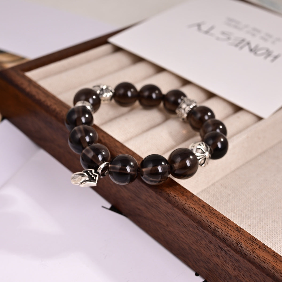 Cross Statement Bracelet in Metal-Tone – Design 22 detail view
