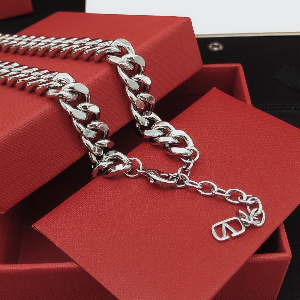 Signature Emblem Pendant Necklace in Gold-Tone – Design 10 side detail