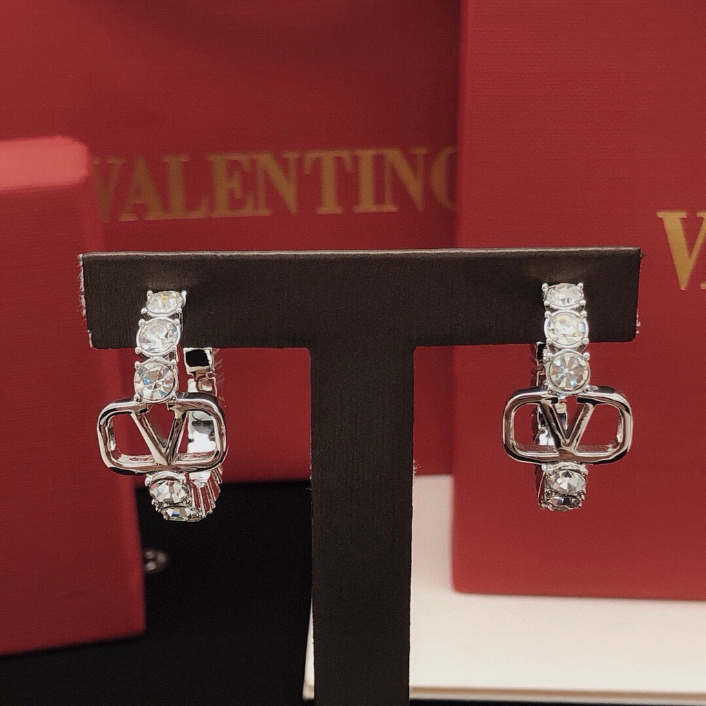 Moon Crystal-Accent Statement Earrings – Design 06 side detail